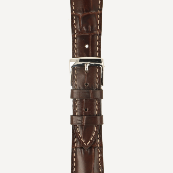 Alligator Grain Classic Full Cut Matt Bombé Kontrastnaht Alligator Grain Classic Full Cut Matt Bombé Kontrastnaht