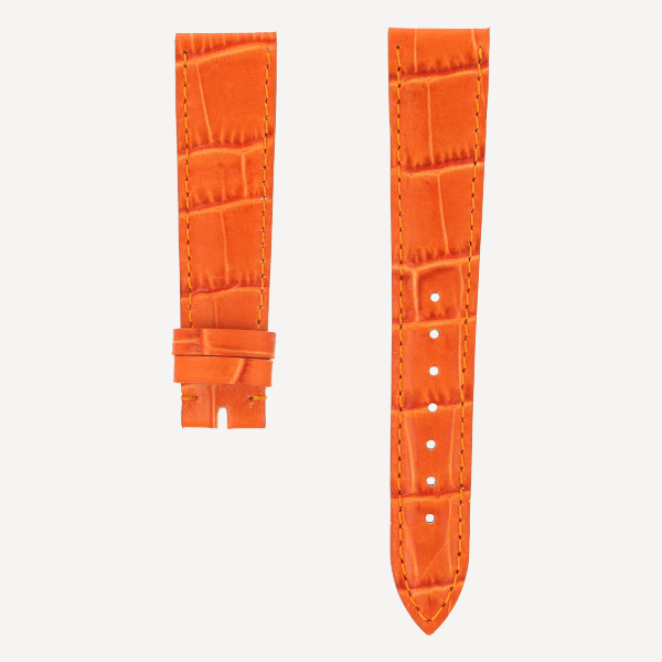 Alligator Grain Classic Full Cut Matt Farbe Arancio