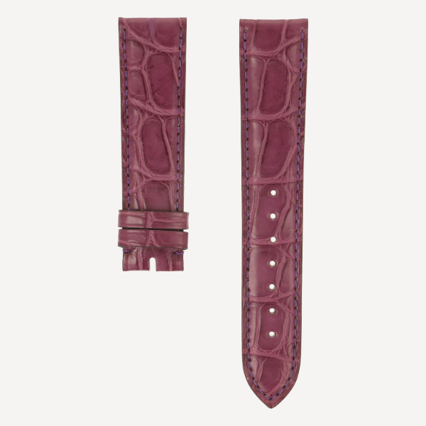 Alligator FC matt Classic, Breite 20/18, Länge 115/75, Farbe viola, Naht ton in ton