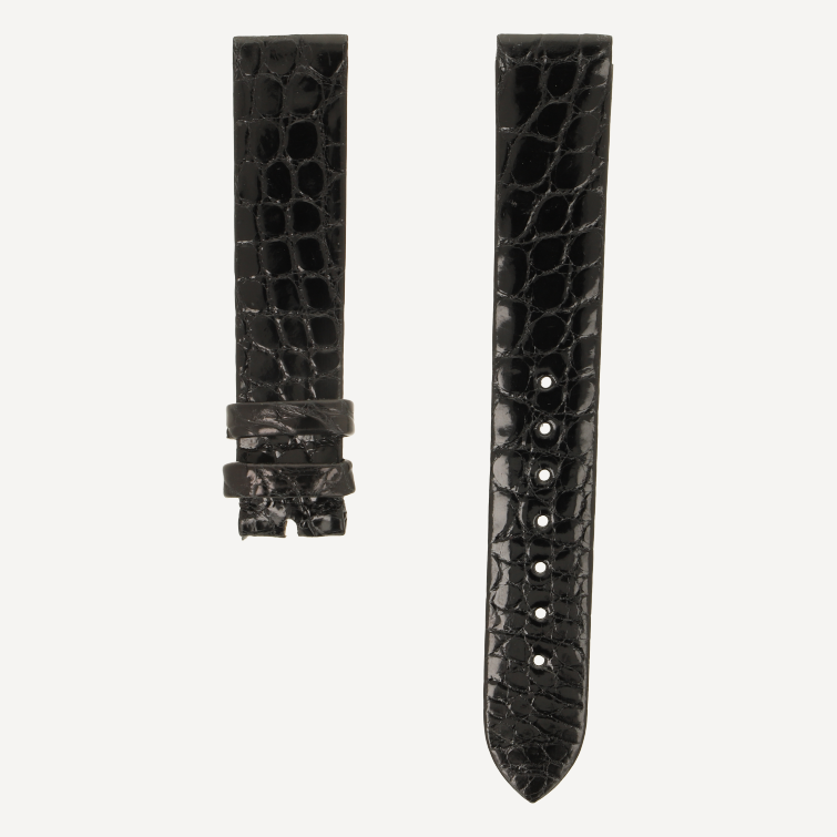 Alligator Pearls brillant Élégance , Breite 17/16, Länge 115/75, Farbe schwarz