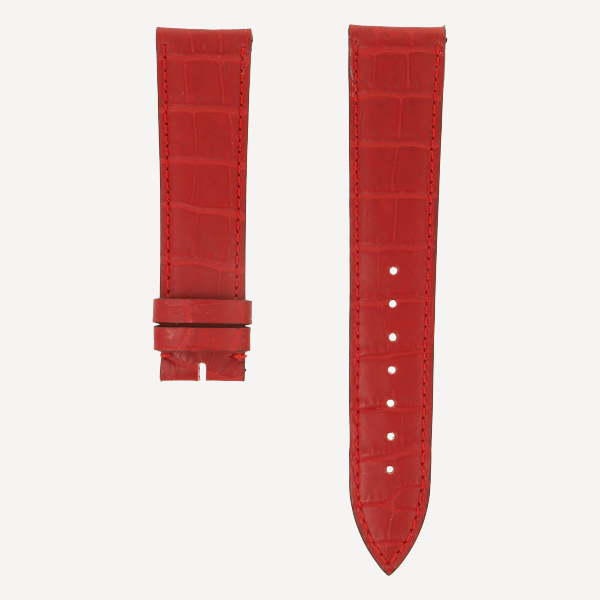 Alligator Grain Classic Full Cut Matt Farbe Brillantrot