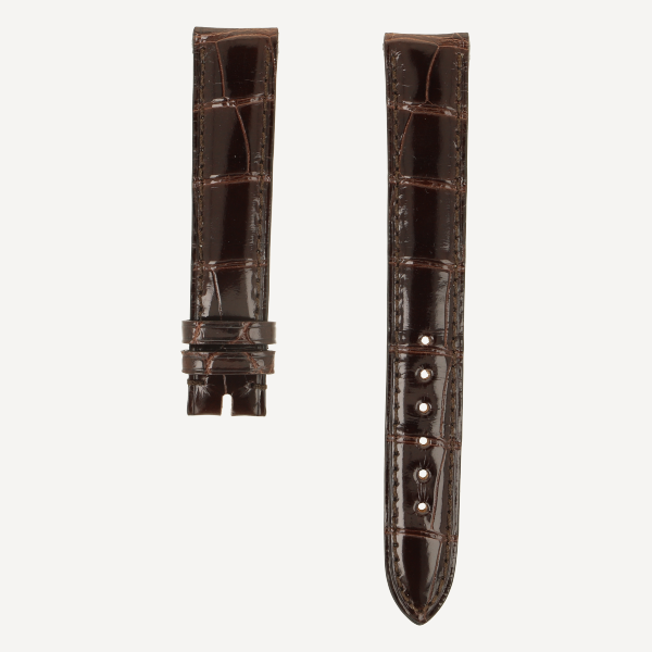 Alligator FC brillant Classic, Breite 15/14, Länge 105/70, Farbe dunkelbraun, Ton in Ton