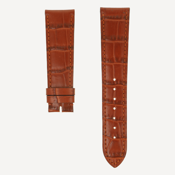 Alligator Grain Classic Full Cut Matt Farbe Cognac