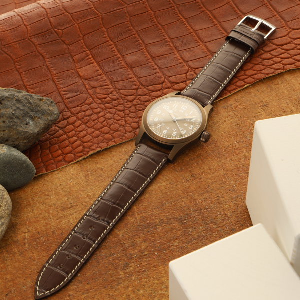 Alligator Grain Classic Full Cut Matt Kontrastnaht